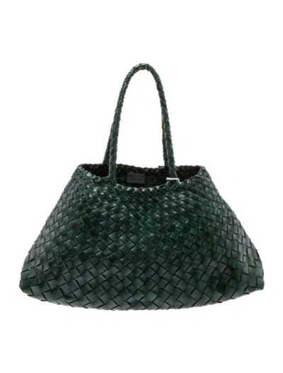 Pre-owned Dragon Diffusion Leather Shoulder Bag In Green