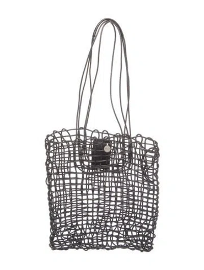 Pre-owned Dragon Diffusion Leather Shoulder Bag In Grey