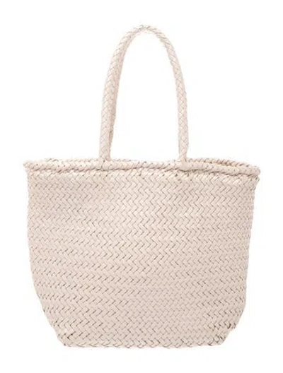 Pre-owned Dragon Diffusion Leather Shoulder Bag In Neutrals