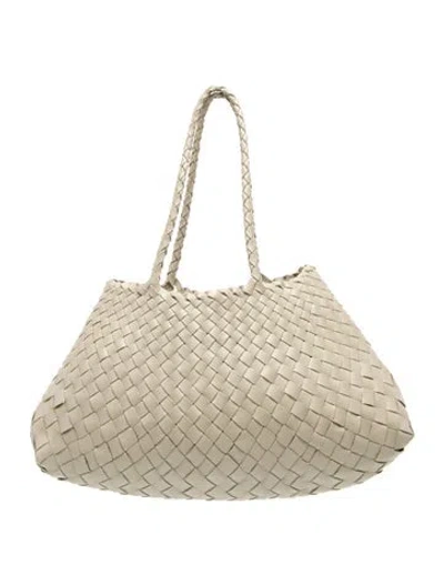 Pre-owned Dragon Diffusion Leather Shoulder Bag In Neutrals