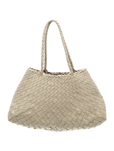Pre-owned Dragon Diffusion Leather Shoulder Bag In Neutrals