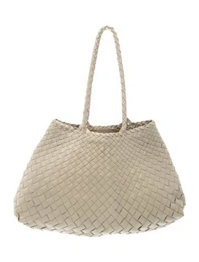 Pre-owned Dragon Diffusion Leather Shoulder Bag In Neutrals