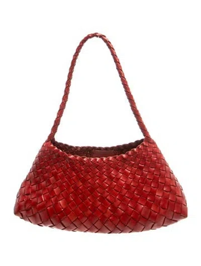 Pre-owned Dragon Diffusion Leather Shoulder Bag In Red