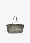 Dragon Diffusion Leather Shoulder Bag In Silver