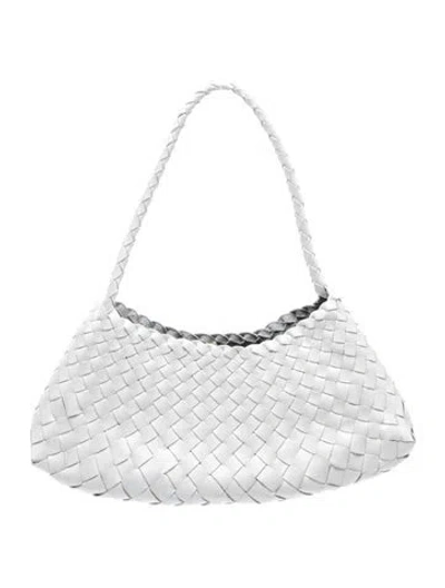 Pre-owned Dragon Diffusion Leather Shoulder Bag In Silver
