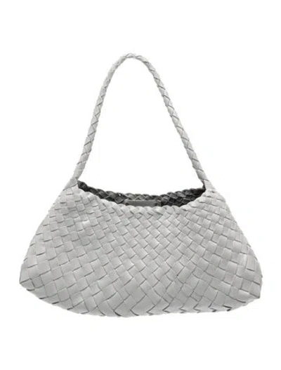 Pre-owned Dragon Diffusion Leather Shoulder Bag In White