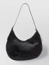 Dragon Diffusion Leather Slouchy Shoulder Bag With Woven Texture