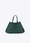 Dragon Diffusion Leather Top Handle Bag In Green