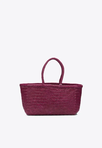 Dragon Diffusion Leather Top Handle Bag In Pink