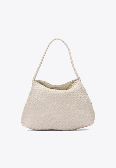 Dragon Diffusion Leather Top Handle Bag In Sand