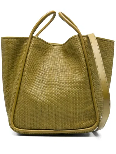 Dragon Diffusion Leather Tote Bag In Green