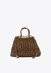 Dragon Diffusion Leather Tote Bag In Brown