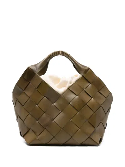 Dragon Diffusion Leather Tote Bag In Brown