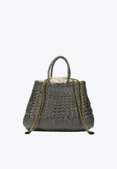 Dragon Diffusion Leather Tote Bag In Green