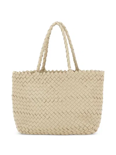 Dragon Diffusion Leather Tote Bag In Neutrals