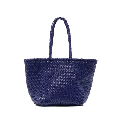 Dragon Diffusion Leather Tote Bags In Purple