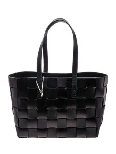 Pre-owned Dragon Diffusion Leather Tote In Black