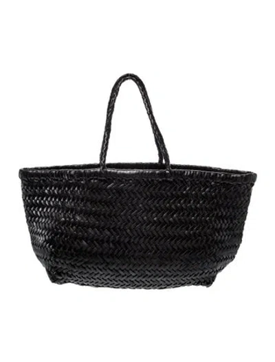 Pre-owned Dragon Diffusion Leather Tote In Black