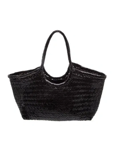 Pre-owned Dragon Diffusion Leather Tote In Black