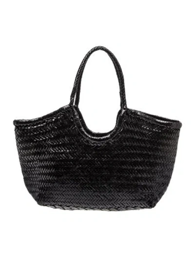 Pre-owned Dragon Diffusion Leather Tote In Black