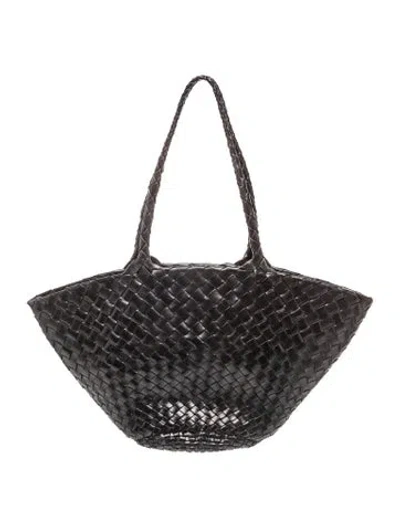 Pre-owned Dragon Diffusion Leather Tote In Black