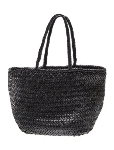 Pre-owned Dragon Diffusion Leather Tote In Black