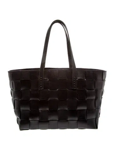 Pre-owned Dragon Diffusion Leather Tote In Black