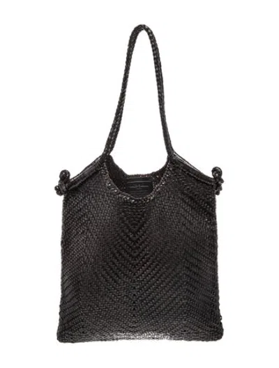 Pre-owned Dragon Diffusion Leather Tote In Black
