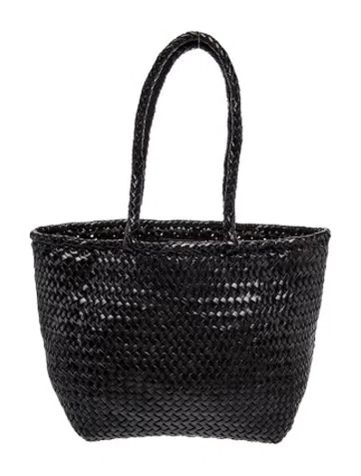 Pre-owned Dragon Diffusion Leather Tote In Black