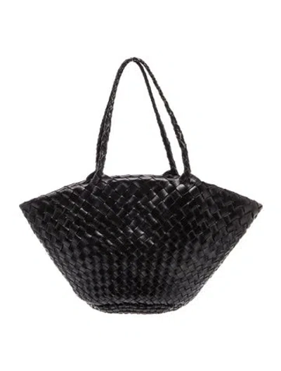 Pre-owned Dragon Diffusion Leather Tote In Blue