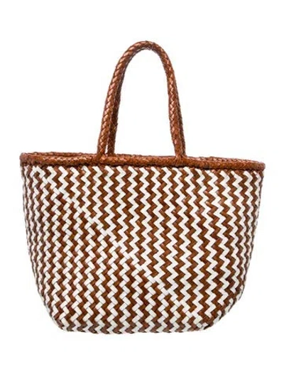 Pre-owned Dragon Diffusion Leather Tote In Brown
