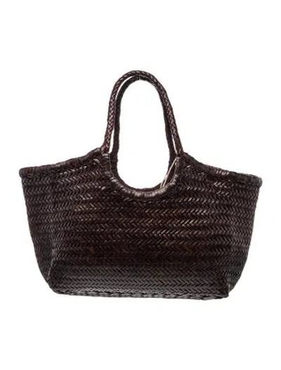 Pre-owned Dragon Diffusion Leather Tote In Brown