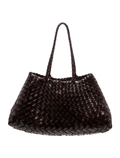 Pre-owned Dragon Diffusion Leather Tote In Brown