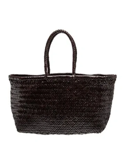 Pre-owned Dragon Diffusion Leather Tote In Brown