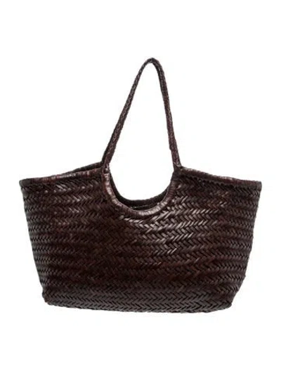 Pre-owned Dragon Diffusion Leather Tote In Brown