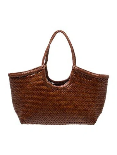 Pre-owned Dragon Diffusion Leather Tote In Brown