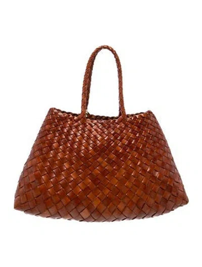 Pre-owned Dragon Diffusion Leather Tote In Brown