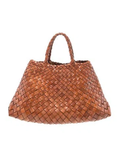 Pre-owned Dragon Diffusion Leather Tote In Brown