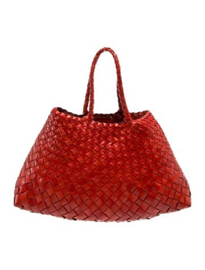 Pre-owned Dragon Diffusion Leather Tote In Brown