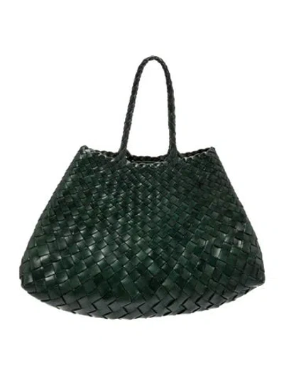Pre-owned Dragon Diffusion Leather Tote In Green