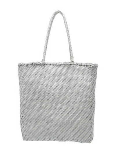 Pre-owned Dragon Diffusion Leather Tote In Grey