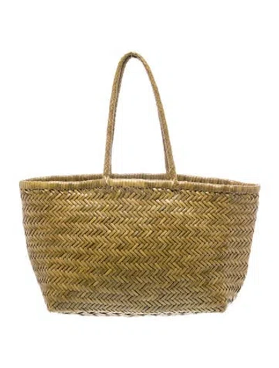 Pre-owned Dragon Diffusion Leather Tote In Neutrals
