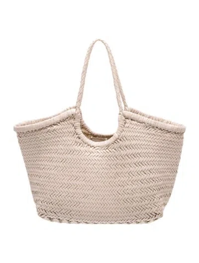 Pre-owned Dragon Diffusion Leather Tote In Neutrals