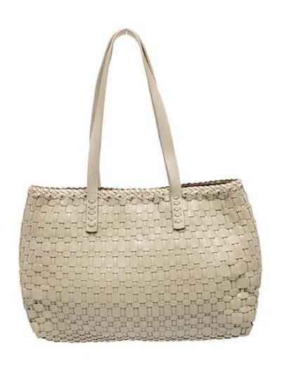Pre-owned Dragon Diffusion Leather Tote In Neutrals