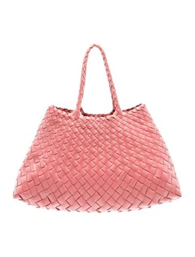 Pre-owned Dragon Diffusion Leather Tote In Red