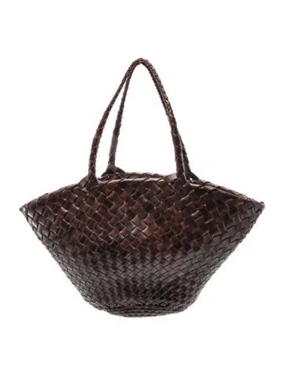 Pre-owned Dragon Diffusion Leather Tote W/ Tags In Brown