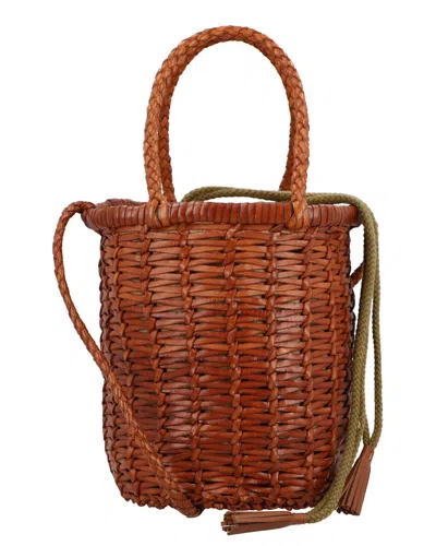 Dragon Diffusion Lina Leather Bucket Bag In Brown