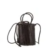 Dragon Diffusion Lina Mini - Woven Leather Bag In Brown