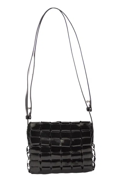 Dragon Diffusion Link Pochette - Woven Leather Bag In Black