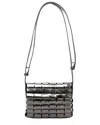 Dragon Diffusion Link Pochette Leather Tote In Gray